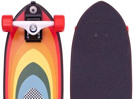 Z-Flex Surf-a-gogo Surfskate Fish Longboard Adulte Unisexe Multicolore 31 inch